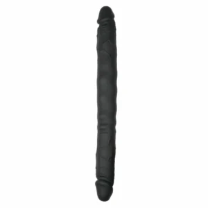 EasyToys silikoninis dvipusis lankstus intymus žaislas 45 cm juodas