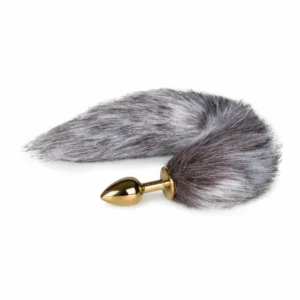 Pipedream Fox Tail Aluminum Model - Intimate Stainless Attachment, Silver/Gray