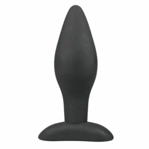 Sinner Gear Large Silicone Plug Black - Secure Wide-Base Anal Model