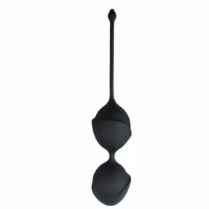 EasyToys Black Kegel Double Training Balls - Anatomical Silicone System