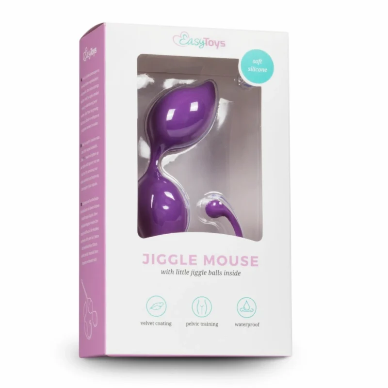 EasyToys Curved Kegel Balls Purple – dubens dugno treniruočių rinkinys