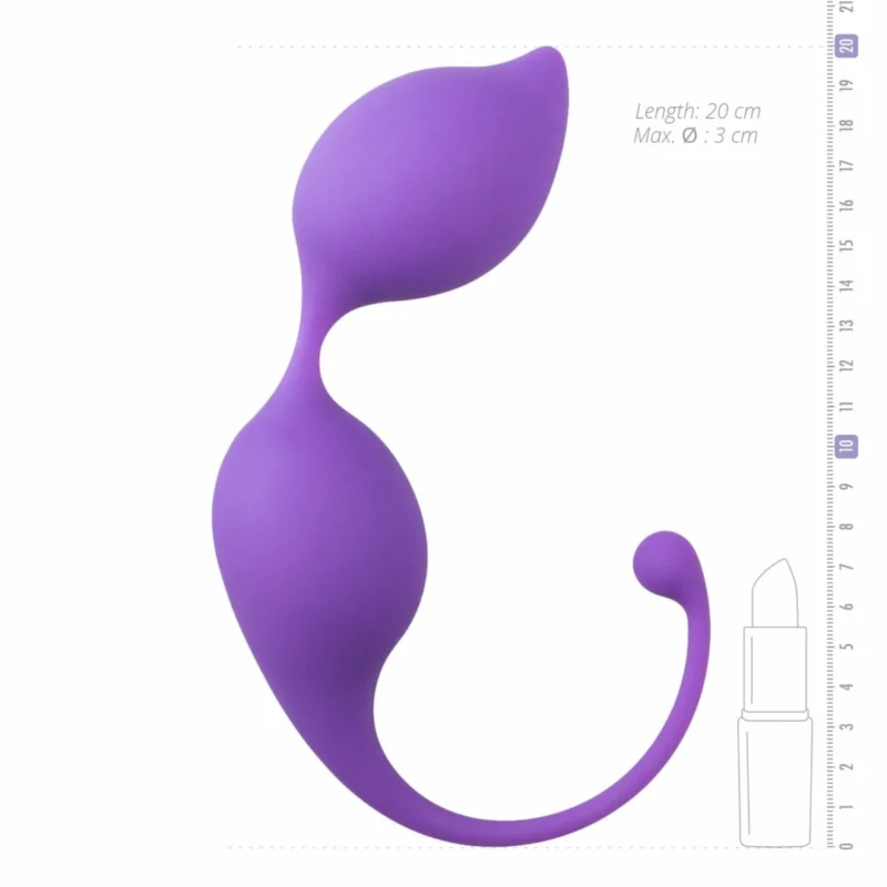 EasyToys Curved Kegel Balls Purple – dubens dugno treniruočių rinkinys