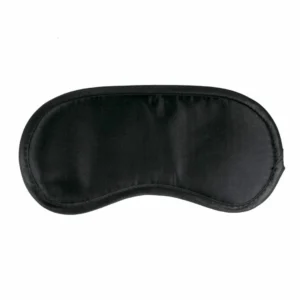 Rimba Black Satin Soft Eye Mask - Comfort Fit Blindfold