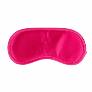 Ouch! Pink Satin Eye Mask - Soft Comfort Adjustable Band