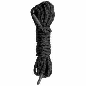 EasyToys Soft Bondage Rope 5m - Flexible Black Restraint Cord