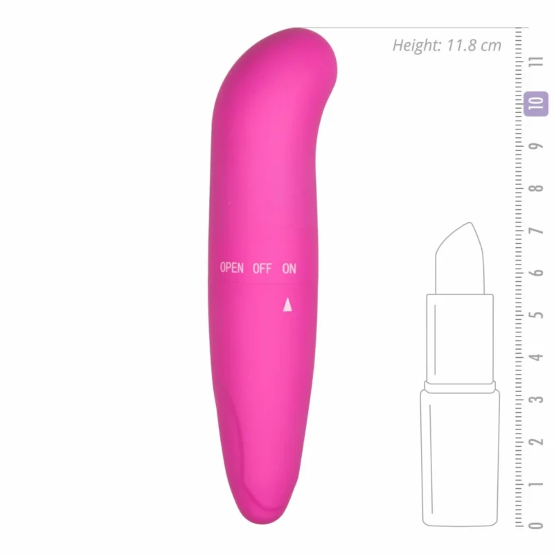 EasyToys Mini G-Spot Massager Pink – kompaktiškas vandeniui atsparus vibruojantis prietaisas