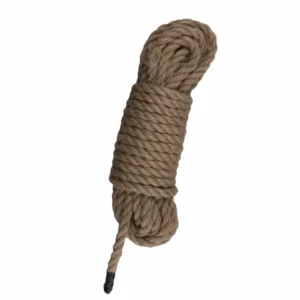 EasyToys Natural Hemp Bondage Rope 5m - Durable 3-Strand Design