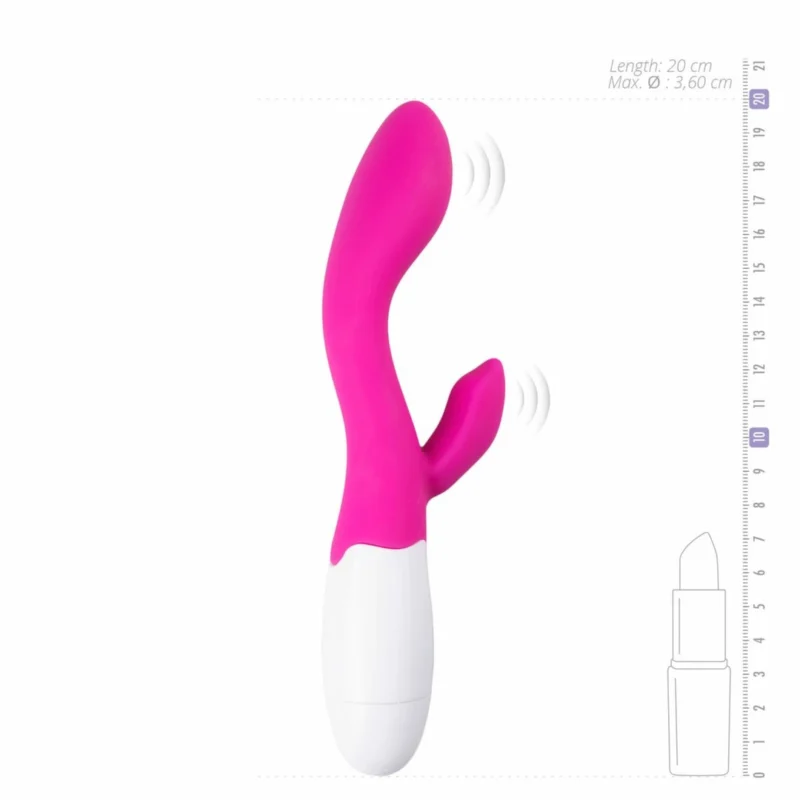 EasyToys Lily Dual Motor Silicone Intimate Device Rožinė