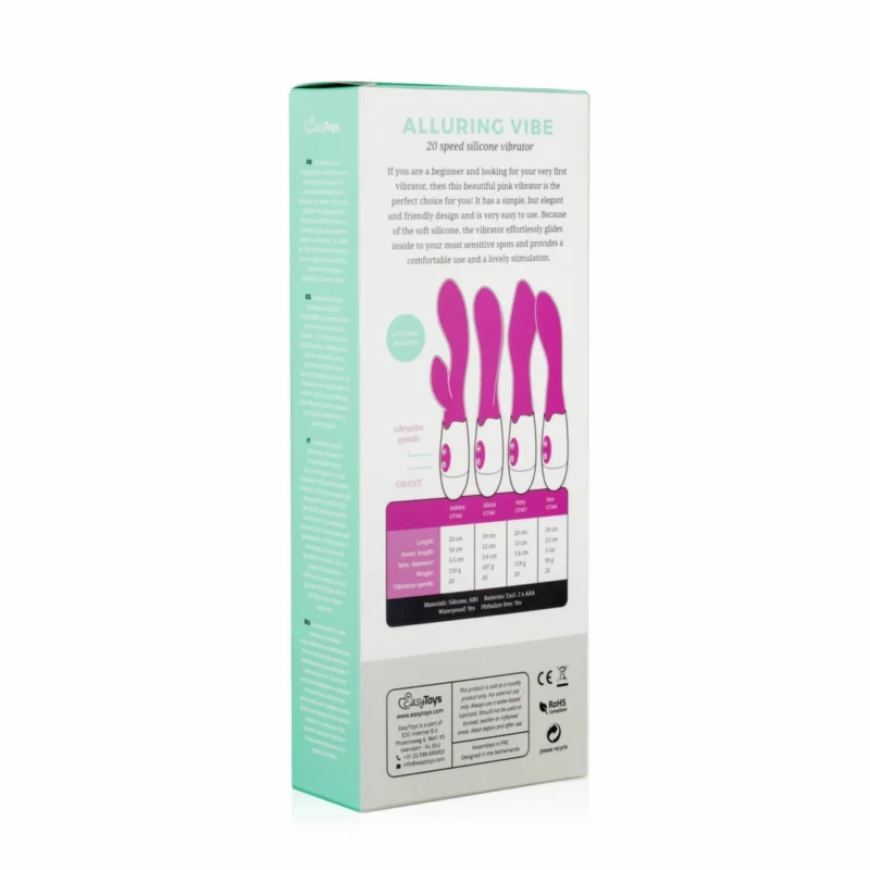 EasyToys Blossom Pink – lankstus silikoninis intymus prietaisas su 10 režimų