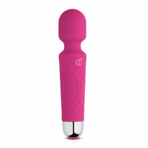 EasyToys Mini Wand Massager Pink – kompaktiškas įkraunamas silikoninis modelis