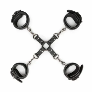 EasyToys Bondage System - Adjustable Faux Leather Hogtie Restraint Set