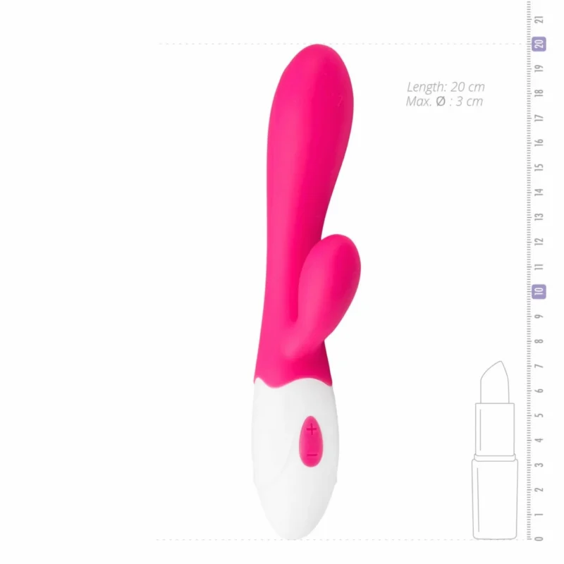 Aurora Vibe Dual Motor Silicone Intimate Machine Pink USB Įkraunama