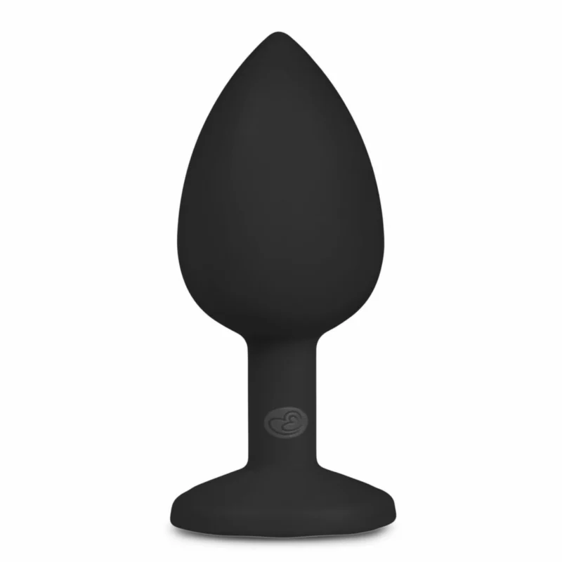 „EasyToys“ deimantinis silikoninis kištukas, mažas juodas – elegantiškas papuošalų pagrindo priedas