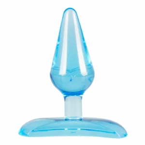 EasyToys Flexible Blue Plug with Butterfly Pattern and Suction Cup 7cm