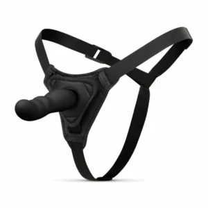 EasyToys Silicone Strap-On Set Adjustable Harness Compact Black 110cm