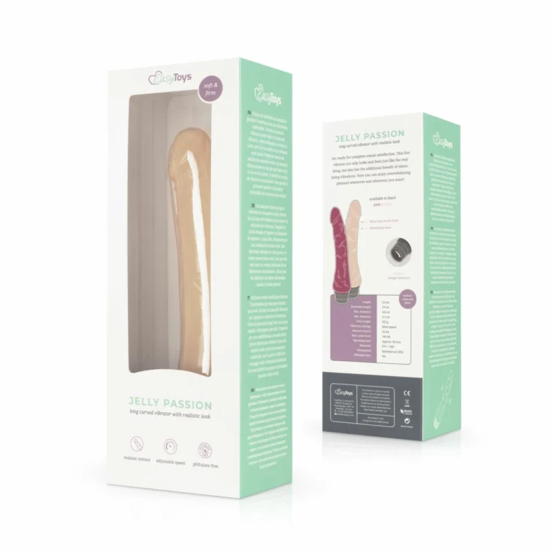 Jelly Passion Flexible Vibe by Dream Toys – minkšta medžiaga, 18 cm, rožinė