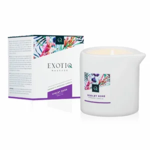 Exotiq Massage Candle Violet Rose 200g - Aromatic Body Care Wax