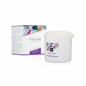 Exotiq Massage Candle Violet Rose 60g - Aromatic Candle Oil for Massage