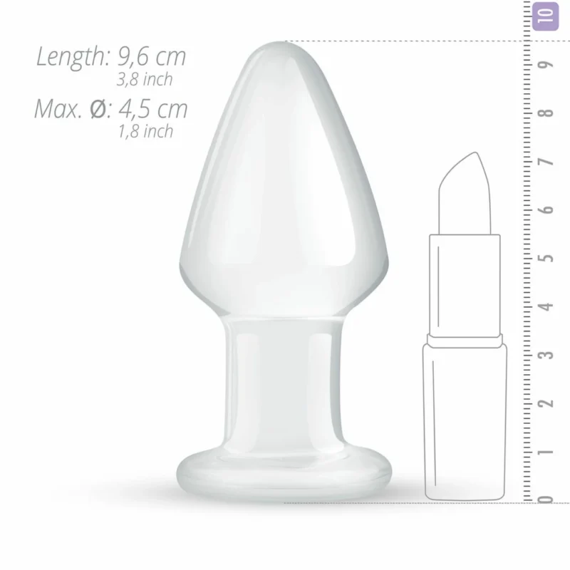 Stiklas Modelis Nr. 25 Vidutinis stiklas Analinis priedas 4,6 cm Skaidrus