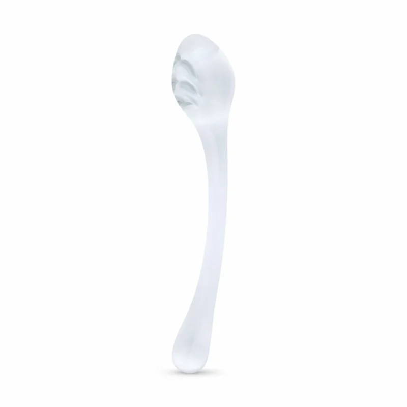 Gildo Glass Model 28 – lenktas intymaus stiklo įrankis, skirtas G-Spot ir P-Spot