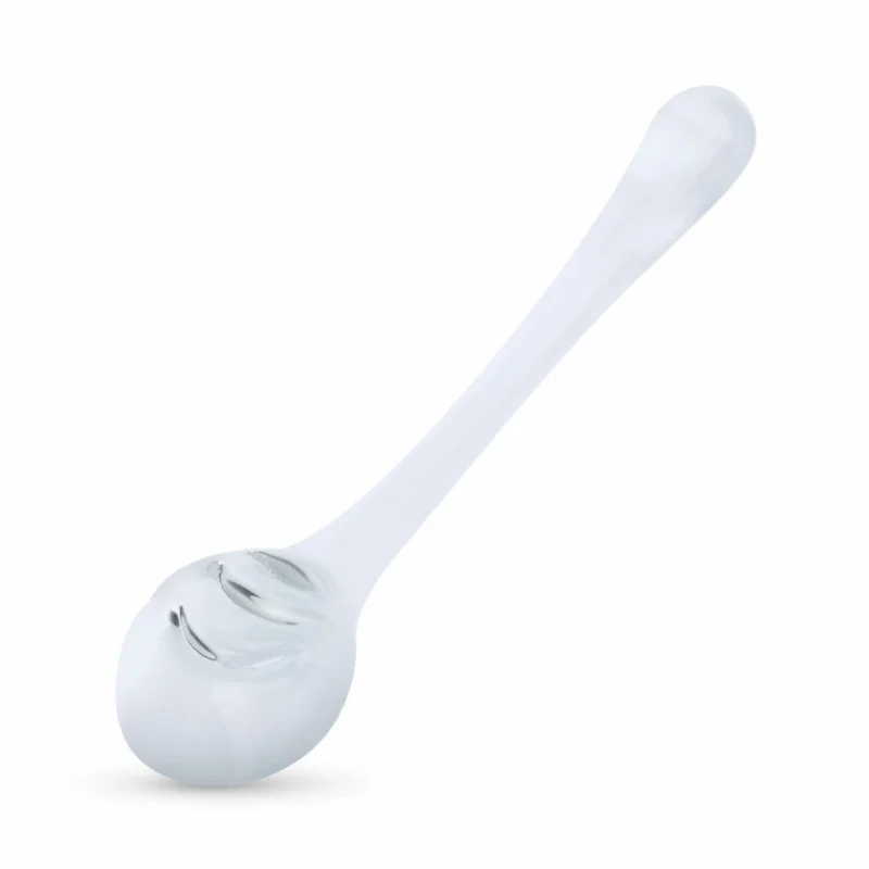 Gildo Glass Model 28 – lenktas intymaus stiklo įrankis, skirtas G-Spot ir P-Spot