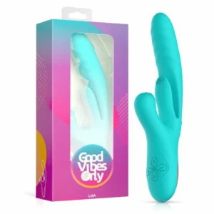 Good Vibes Only Lisa Dual-Action Thrusting Stimulator Pink Silicone