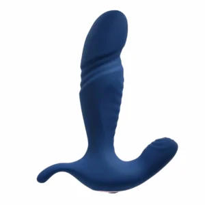 Evolved True Blue Dual Motor Vibrating Massager Blue Silicone