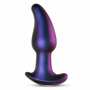 Hueman Asteroid Rotating Bead Anal Plug with Remote - Purple Silicone