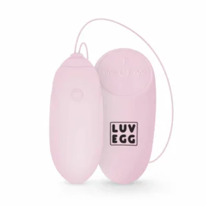 LUV EGG Pink belaidė silikono vibracijos sistema, 12 režimų, atsparus vandeniui