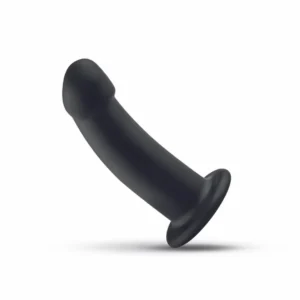 NO-PARTS Charlie Silicone Intimate Device 14.5 cm Black with Suction Base