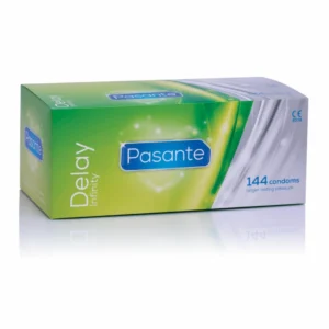 Pasante Delay 144 pcs - Transparent Lubricated Latex Barrier, 53mm Width