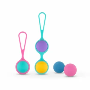 Vita Kegel Ball Set - Multicolor Pelvic Floor Training System, Silicone