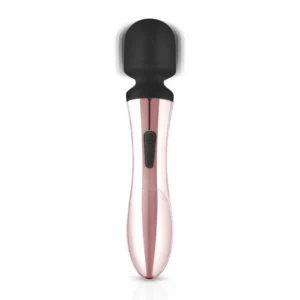 Rosy Gold Nouveau Curve Massager - Rechargeable Flexible Wand, 10 Modes