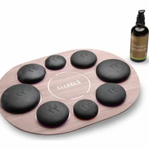 S1 Revival Hot Stone Spa Set - 8 Basalt Stones for Home Relaxation