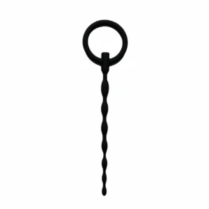 Sinner Gear Silicone Urethral Sound with Pull Ring - Flexible Wavy Design