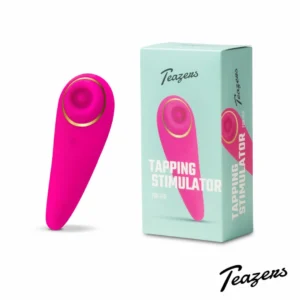 Teazers Tapping Intimate Stimulator, 6 Modes, Waterproof, USB, 24mm, Pink