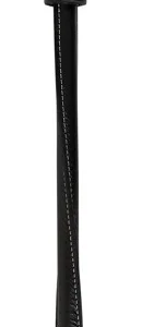 ZADO Twisted Leather Impact Crop with Double Tip 68 cm - Black