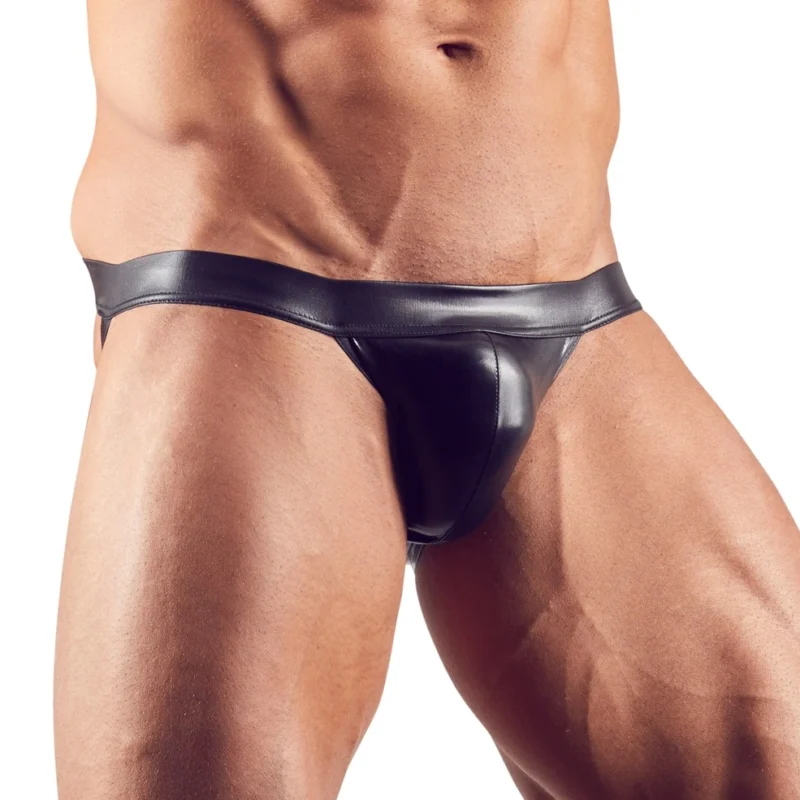 NEK Men's Jock 2XL Shiny Black Stretch Underwear