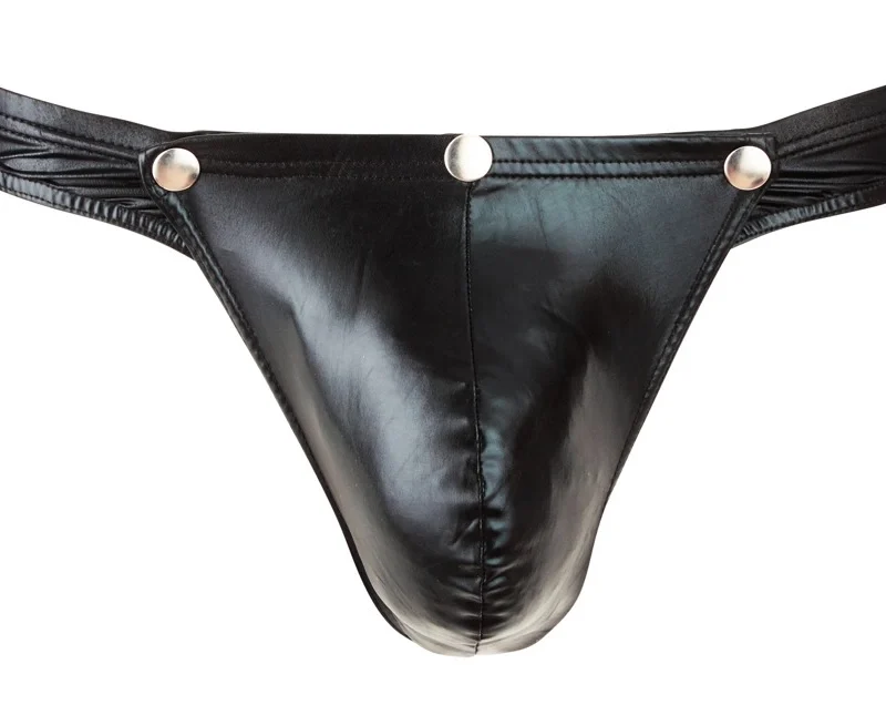 NEK Men’s String M Black Removable Pouch Stretchy Underwear