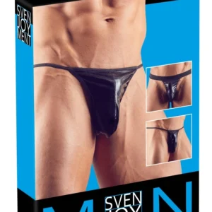 NEK Men's Underwear Set 3-Pack Wet Look S-L Black Stretchy Material
