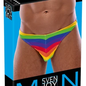Svenjoyment Thong Rainbow Stripe Men’s Soft Stretch S