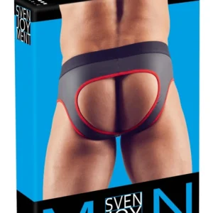NEK Men's Jock XL Neoprene-Look Matte Finish, Front Zip, Black
