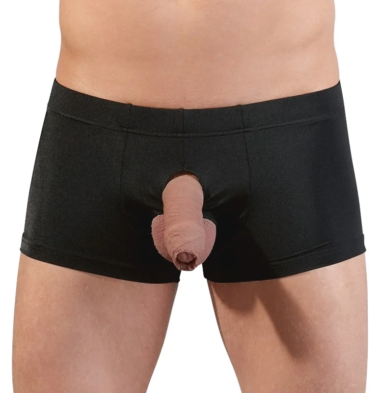 NEK Men's Black Mesh Showmaster Briefs M, Decorative Cut-Outs