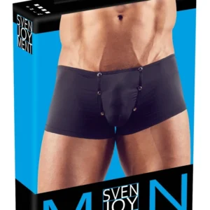 NEK Men's Stretch Mesh Pants S Black - Press Stud Pouch, Breathable