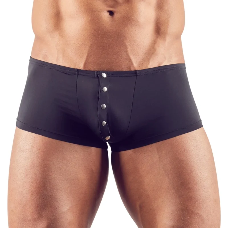 Svenjoyment Men’s Pants M Black Semi-Transparent Press Studs