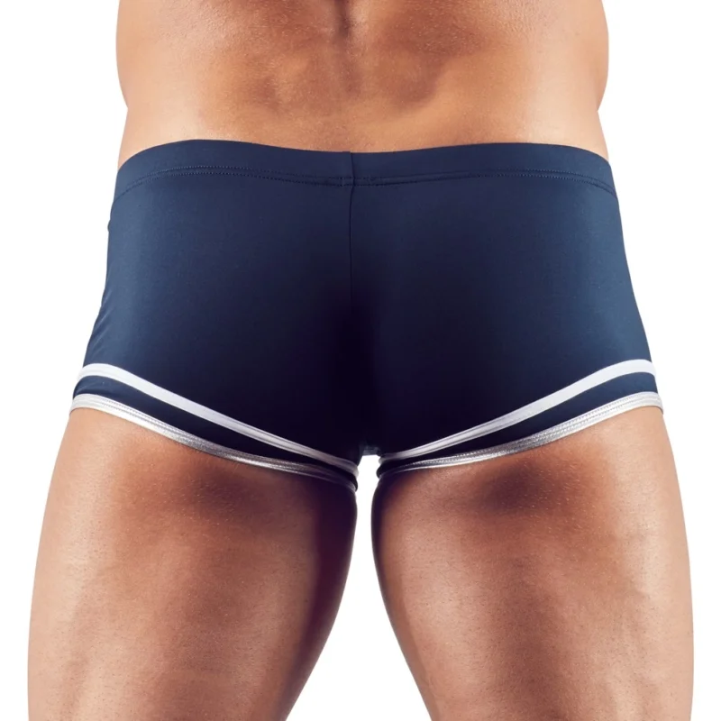 NEK Microfibre Sailor-Style Men's Pants M - Wide Front Zip, Navy/White