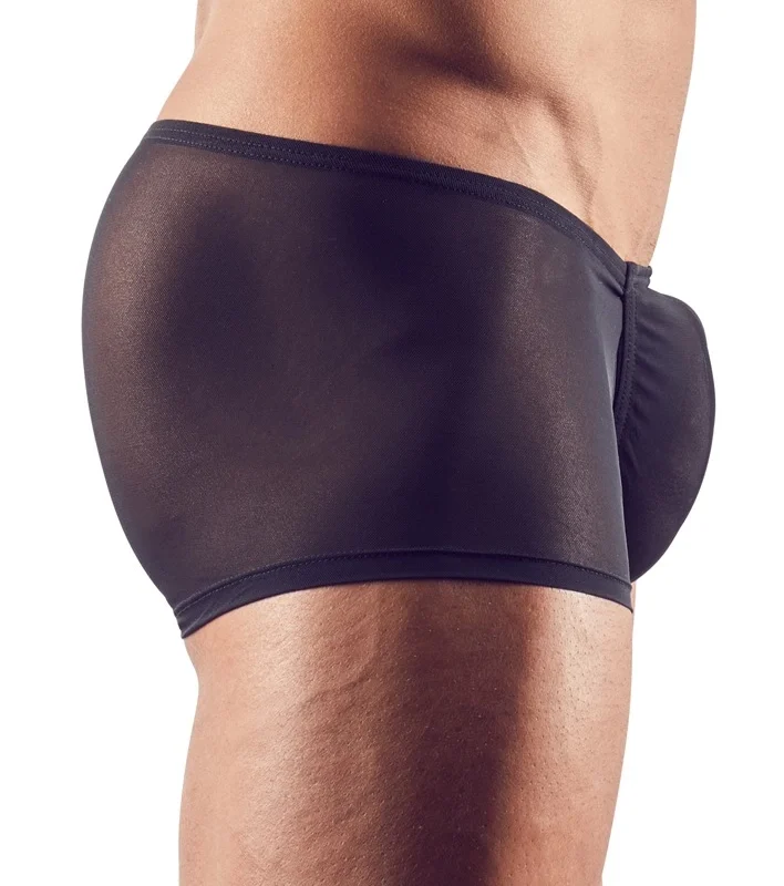 NEK Mesh Effect Men's Pants M Stretch Semi-Transparent Black