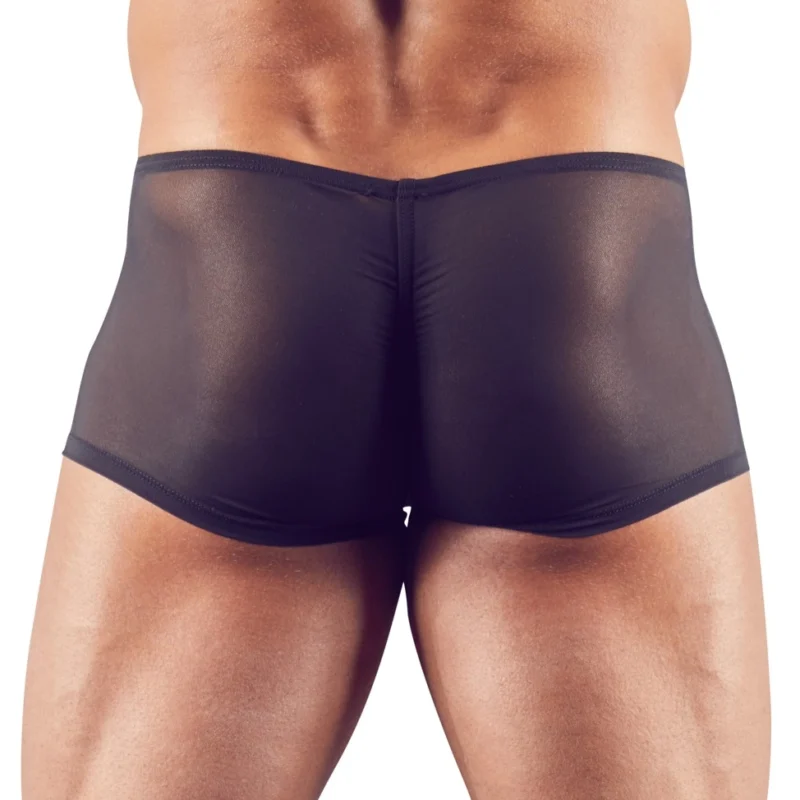 NEK Mesh Effect Men's Pants M Stretch Semi-Transparent Black