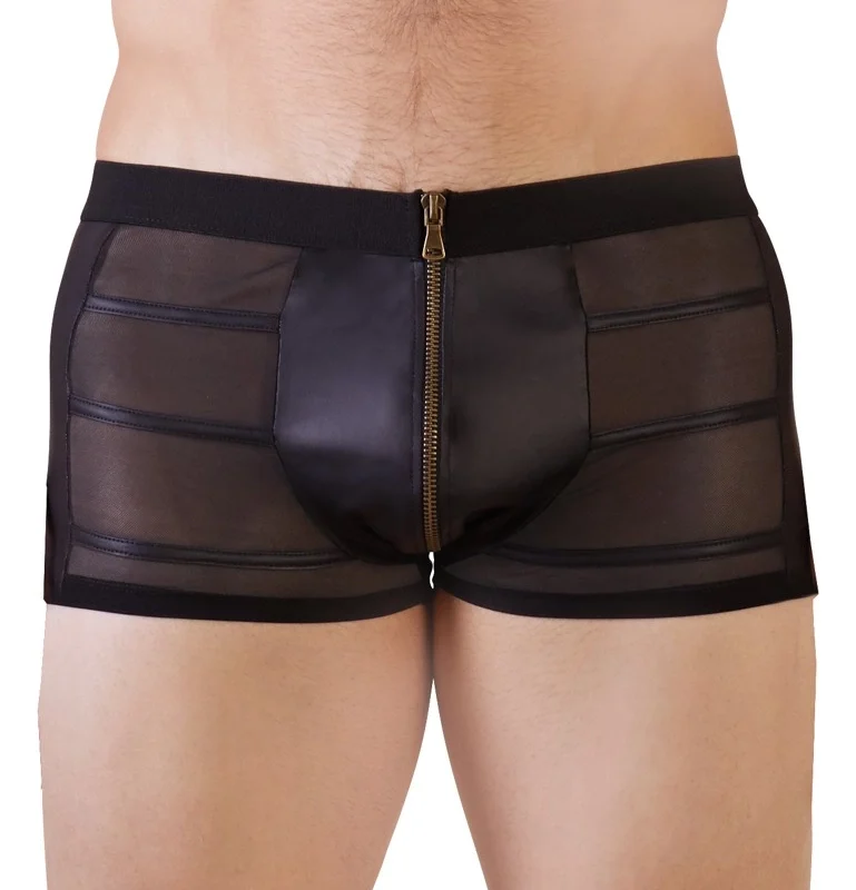 NEK Men's Matte Pants L with Powernet Inserts and Decorative Zip