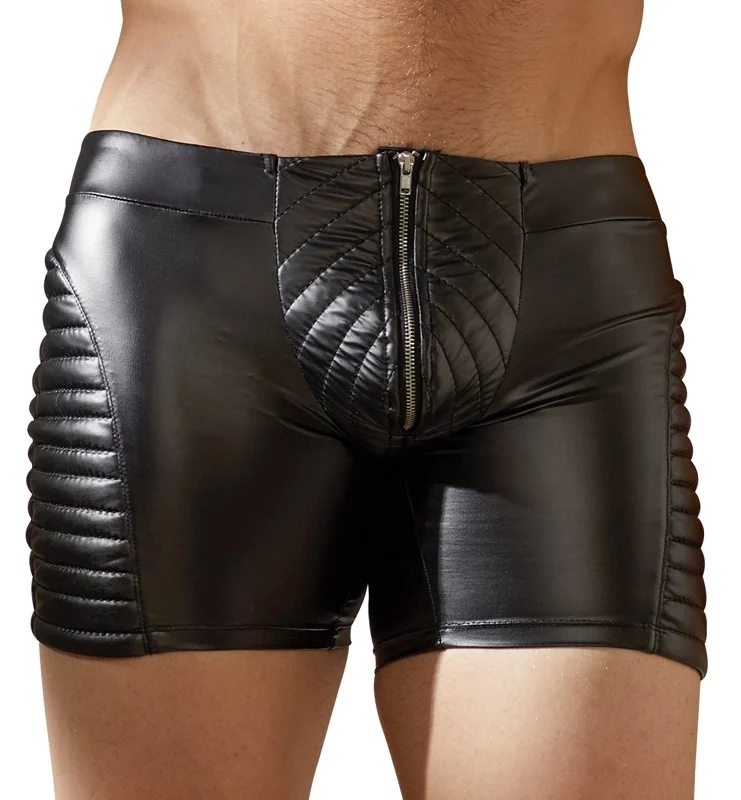 NEK Biker-Style Matte Pants 2XL with Stitched Panels - Black